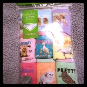 NWT Girl briefs size 8